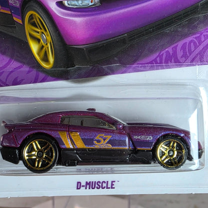 Hot Wheels D-Muscle Purple & Gold Die-Cast Car