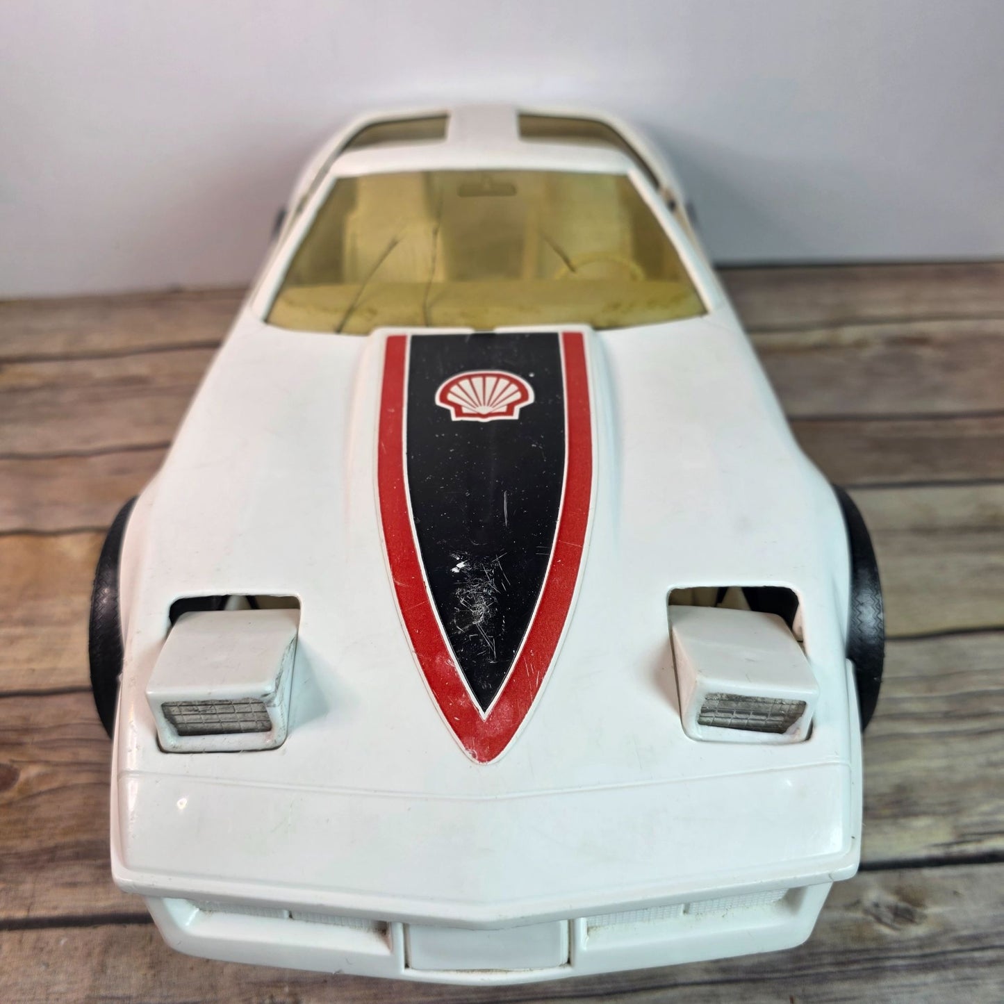1:10 Scale Vintage Processed Plastic Co. SU 2000 Toy Car White Shell Racing Collectible Model