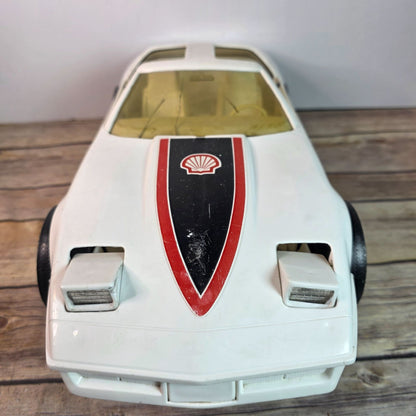 1:10 Scale Vintage Processed Plastic Co. SU 2000 Toy Car White Shell Racing Collectible Model