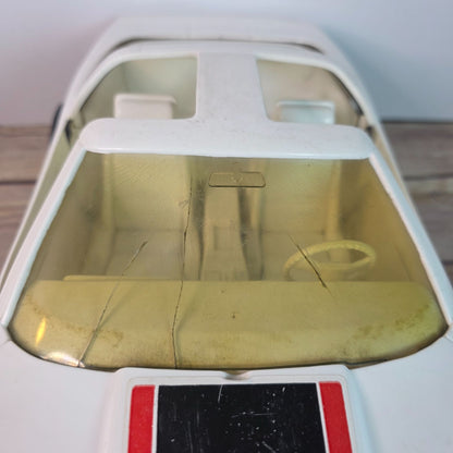 1:10 Scale Vintage Processed Plastic Co. SU 2000 Toy Car White Shell Racing Collectible Model