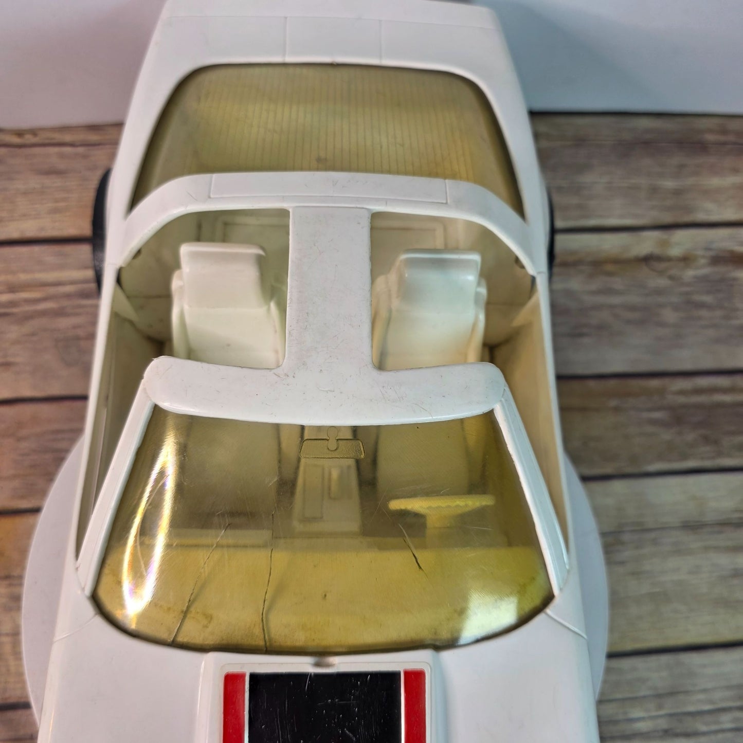 1:10 Scale Vintage Processed Plastic Co. SU 2000 Toy Car White Shell Racing Collectible Model