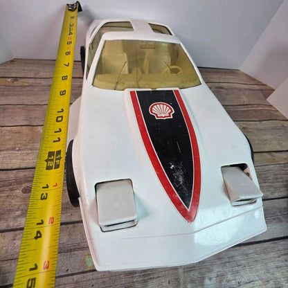 1:10 Scale Vintage Processed Plastic Co. SU 2000 Toy Car White Shell Racing Collectible Model