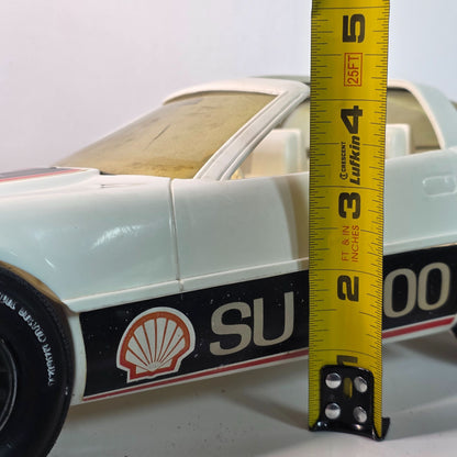 1:10 Scale Vintage Processed Plastic Co. SU 2000 Toy Car White Shell Racing Collectible Model