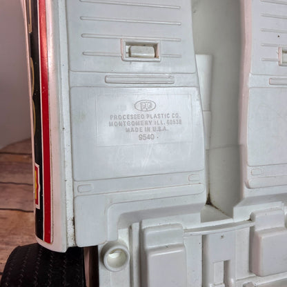 1:10 Scale Vintage Processed Plastic Co. SU 2000 Toy Car White Shell Racing Collectible Model