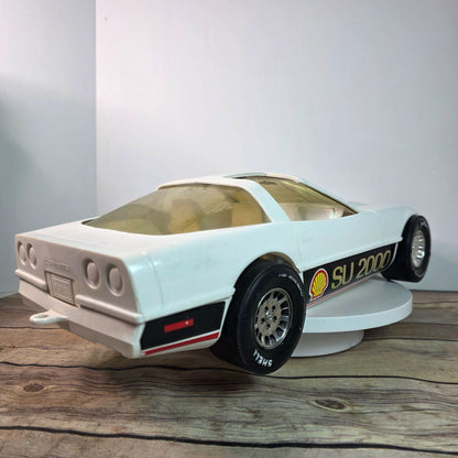 1:10 Scale Vintage Processed Plastic Co. SU 2000 Toy Car White Shell Racing Collectible Model