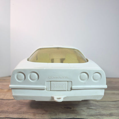 1:10 Scale Vintage Processed Plastic Co. SU 2000 Toy Car White Shell Racing Collectible Model