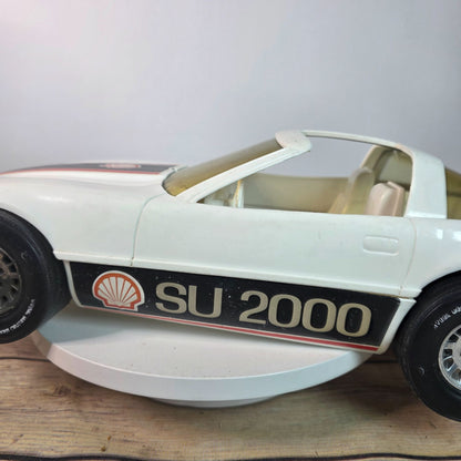 1:10 Scale Vintage Processed Plastic Co. SU 2000 Toy Car White Shell Racing Collectible Model