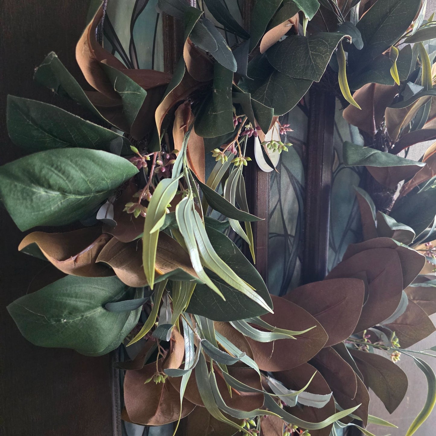 Faux Magnolia & Olive Wreath 26" Indoor Decorative By Threshold Studio McGee