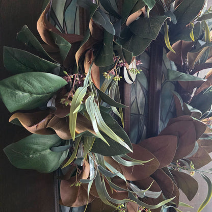 Faux Magnolia & Olive Wreath 26" Indoor Decorative By Threshold Studio McGee