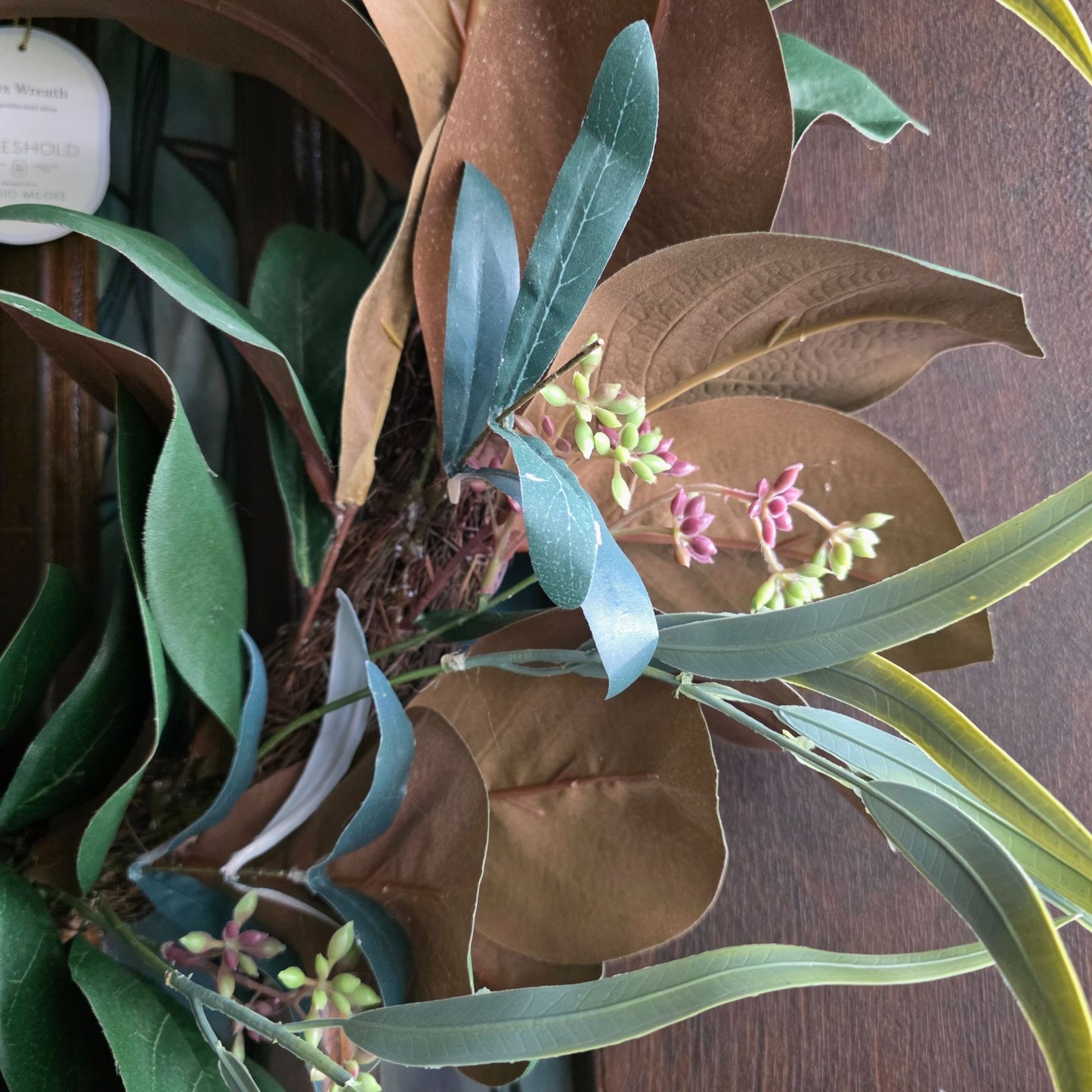 Faux Magnolia & Olive Wreath 26" Indoor Decorative By Threshold Studio McGee