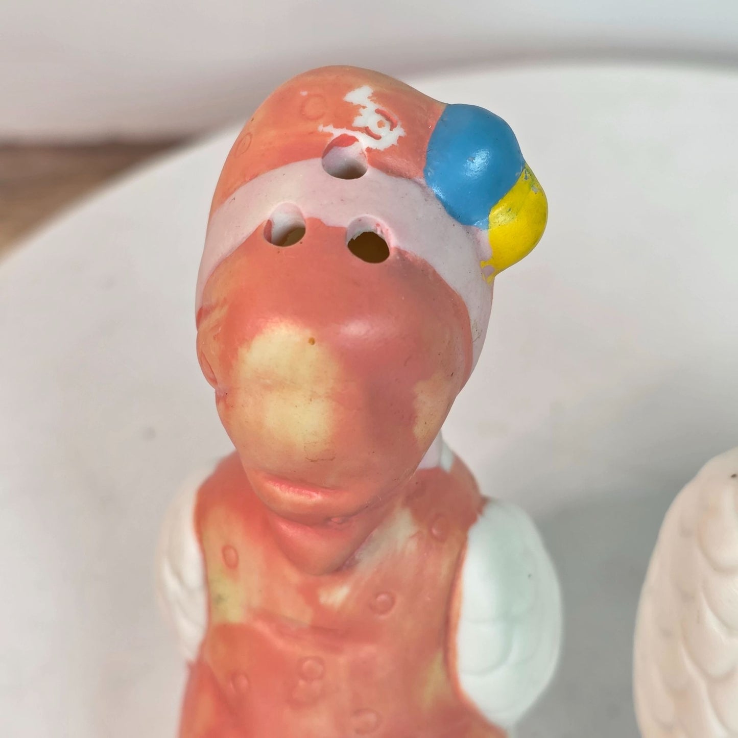 Vintage Goose Salt & Pepper Shakers Ceramic Figurines