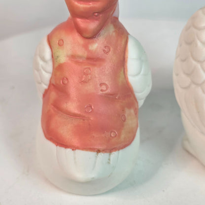 Vintage Goose Salt & Pepper Shakers Ceramic Figurines
