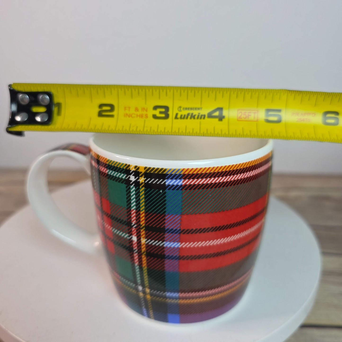 Rare Set Of 2 Hudson & Middleton Tartan Mugs Fine Bone China Made In England