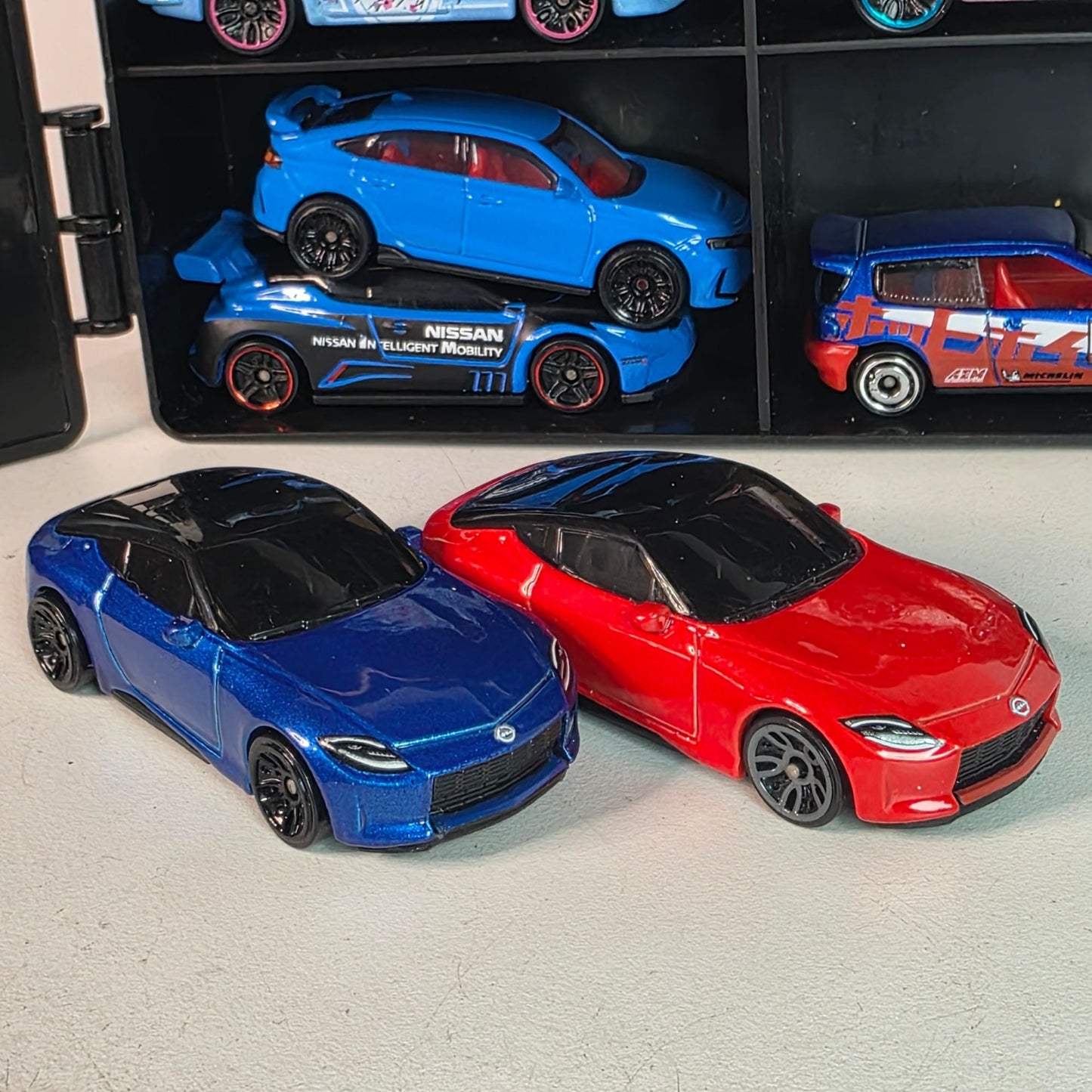 Hot Wheels Custom JDM 12-Pack With Display Case Featuring Honda Nissan & More