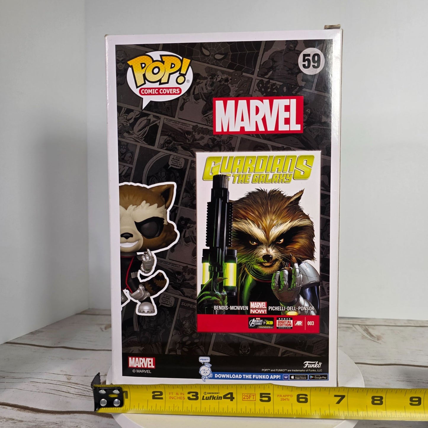 Funko Pop Comic Cover Guardians Of The Galaxy Rocket Raccoon Target Exclusive #59