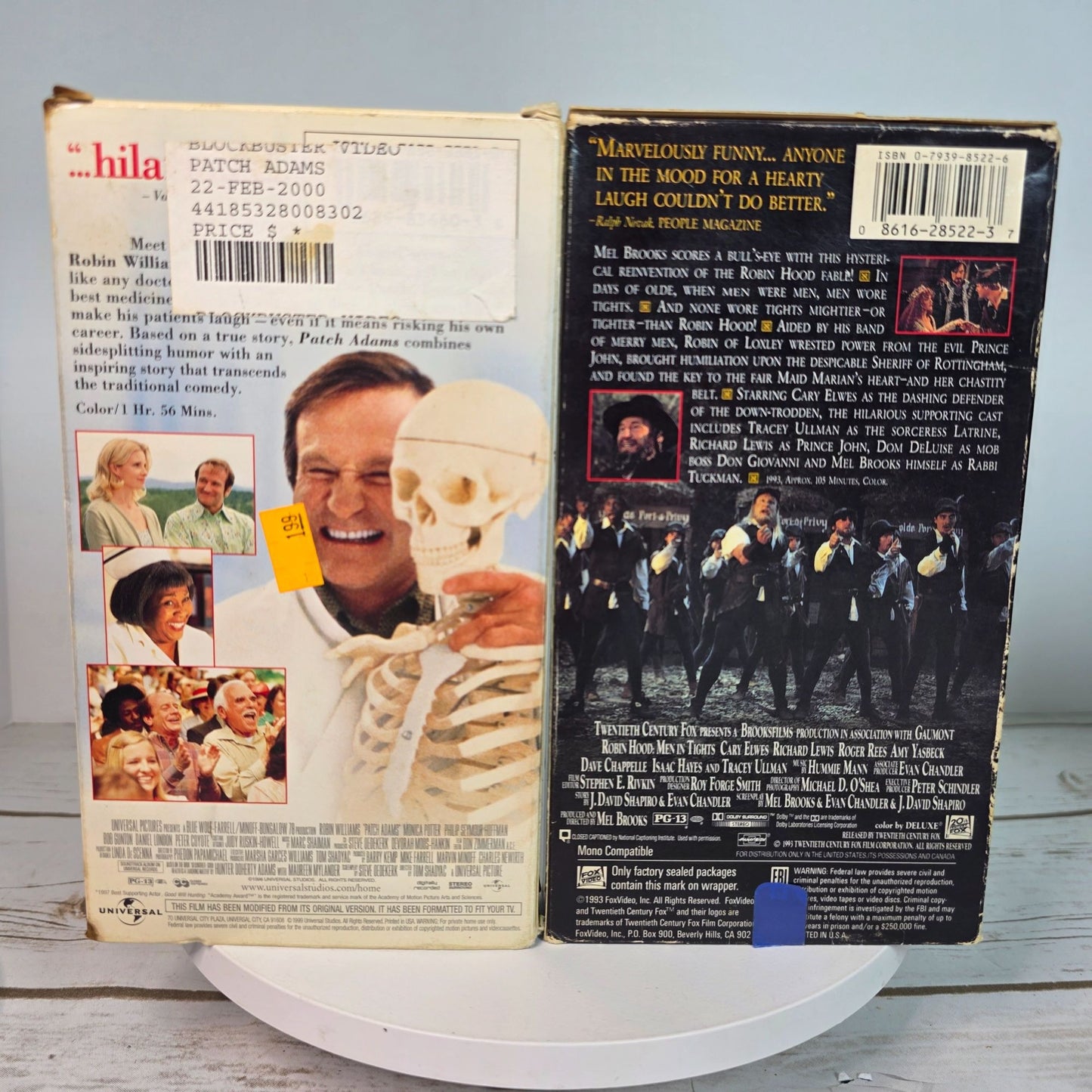 Lot Of 9 VHS Movies Comedy & Western Titles Including Nutty Professor Tombstone Maverick Patch Adams Three Fugitives