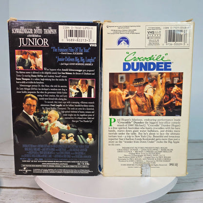 Lot Of 9 VHS Movies Comedy & Western Titles Including Nutty Professor Tombstone Maverick Patch Adams Three Fugitives