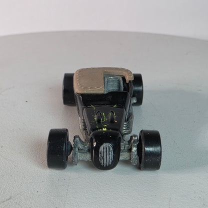 1999 Hot Wheels First Editions Track T Flat Black With Beige Cover Die Cast Toy Hot Rod Car Vehicle