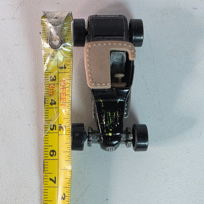 1999 Hot Wheels First Editions Track T Flat Black With Beige Cover Die Cast Toy Hot Rod Car Vehicle