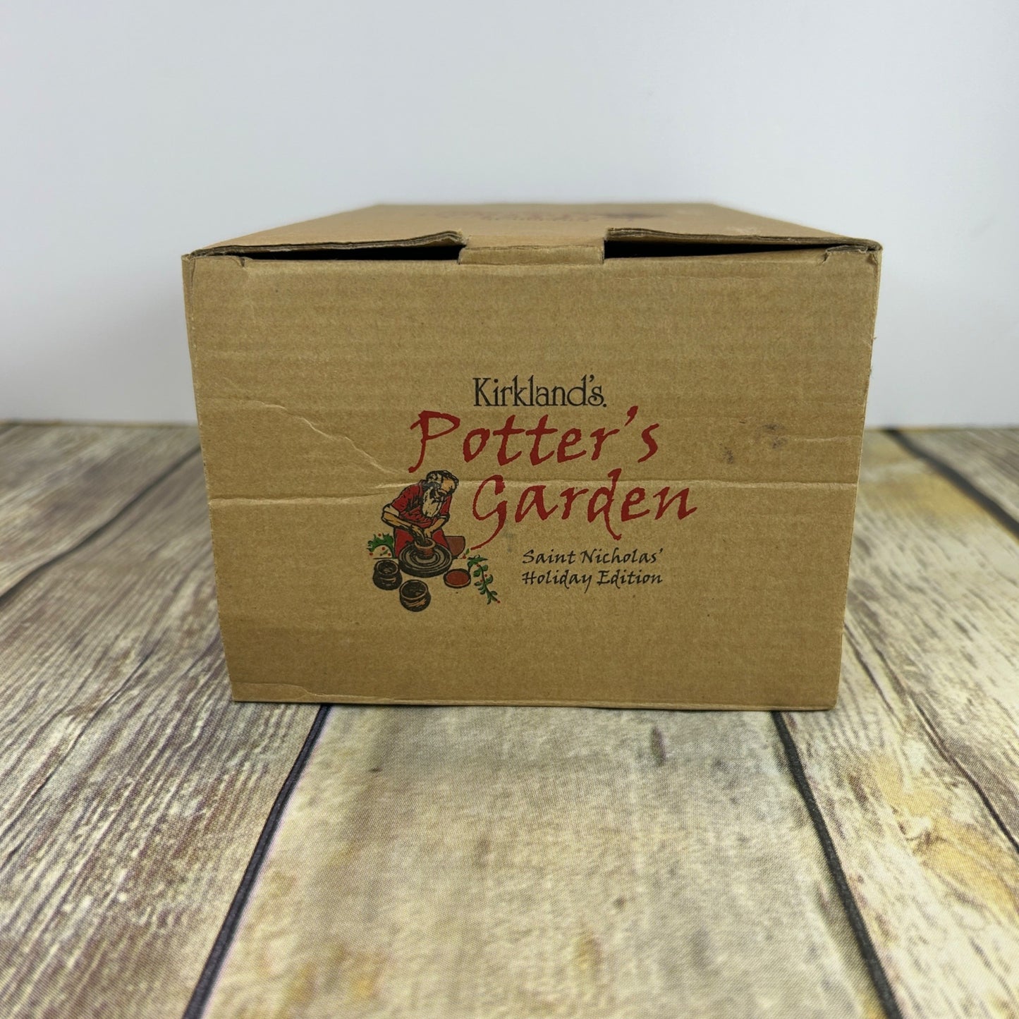 Rustic Earthenware Angel Figurine 10" Handcrafted Primitive Stoneware With Halo & Wings