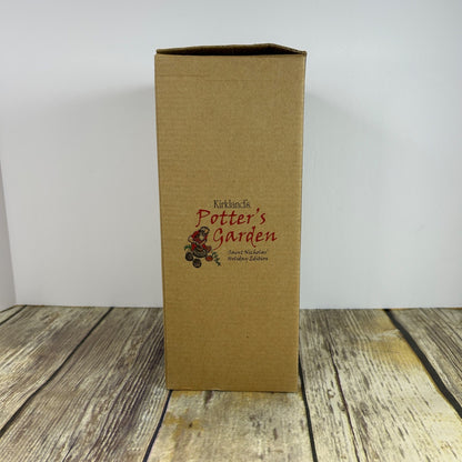 Rustic Earthenware Angel Figurine 10" Handcrafted Primitive Stoneware With Halo & Wings