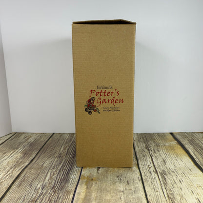 Rustic Earthenware Angel Figurine 10" Handcrafted Primitive Stoneware With Halo & Wings