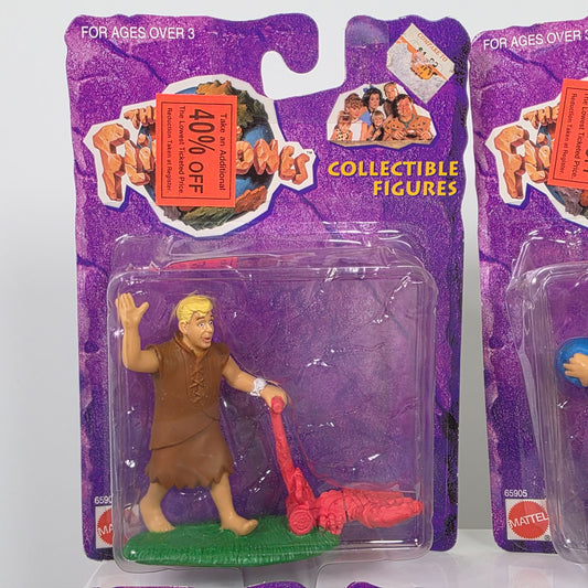 The Flintstones Collectible Figures Set Of 4 Mattel 1993 Fred Barney Pebbles Dino