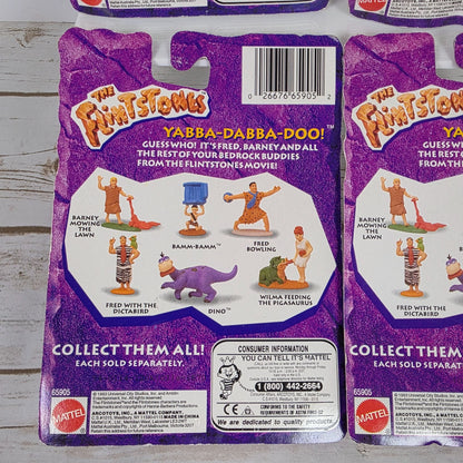 The Flintstones Collectible Figures Set Of 4 Mattel 1993 Fred Barney Pebbles Dino