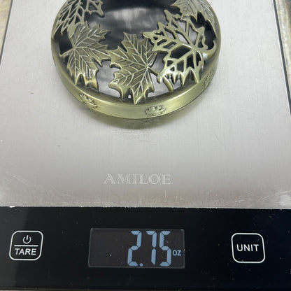 Yankee Candle Illuma-Lid Jar Topper Maple Leaf Pattern Metal Candle Accessory