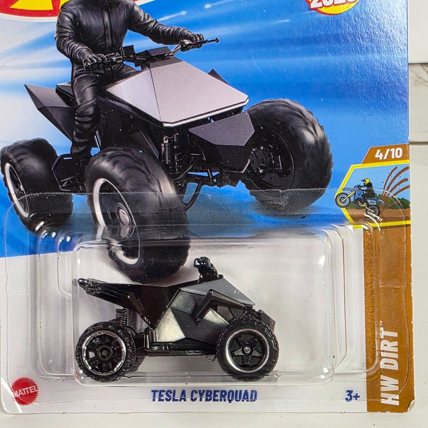 Hot Wheels Tesla Cyberquad HW Dirt Series 82/250 Black & Silver Die-Cast Collectible Toy New For 2025