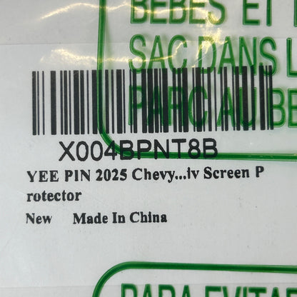 Chevy Silverado 2022-2025 Tempered Glass Protective Film Screen Protector