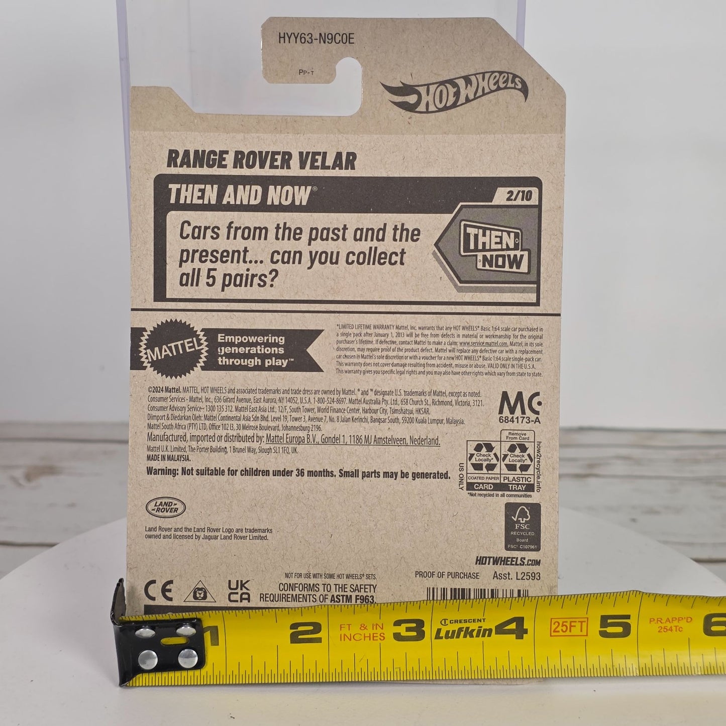 Hot Wheels Range Rover Velar 122/250 Die-Cast Car Model