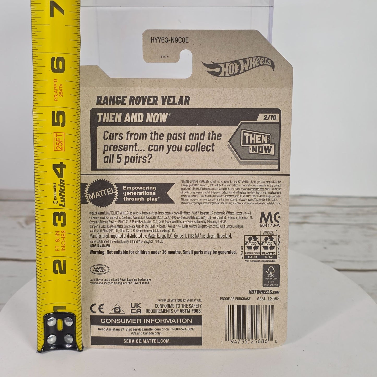 Hot Wheels Range Rover Velar 122/250 Die-Cast Car Model