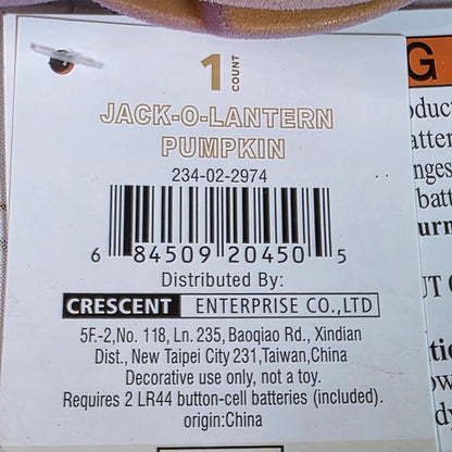 Light-Up Halloween Pumpkin Trio With Glitter & Ombre Design  Purple Orange & White  Indoor Decoration