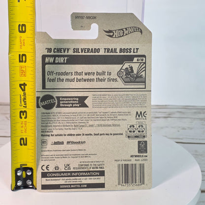 Hot Wheels 2019 Chevy Silverado Trail Boss LT Die-Cast Model Blue