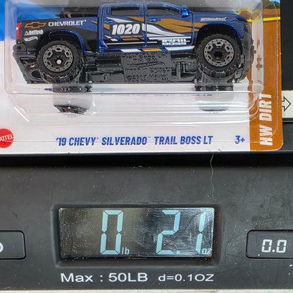 Hot Wheels 2019 Chevy Silverado Trail Boss LT Die-Cast Model Blue