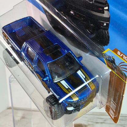 Hot Wheels 2019 Chevy Silverado Trail Boss LT Die-Cast Model Blue