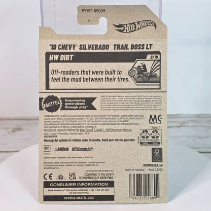 Hot Wheels 2019 Chevy Silverado Trail Boss LT Die-Cast Model Blue