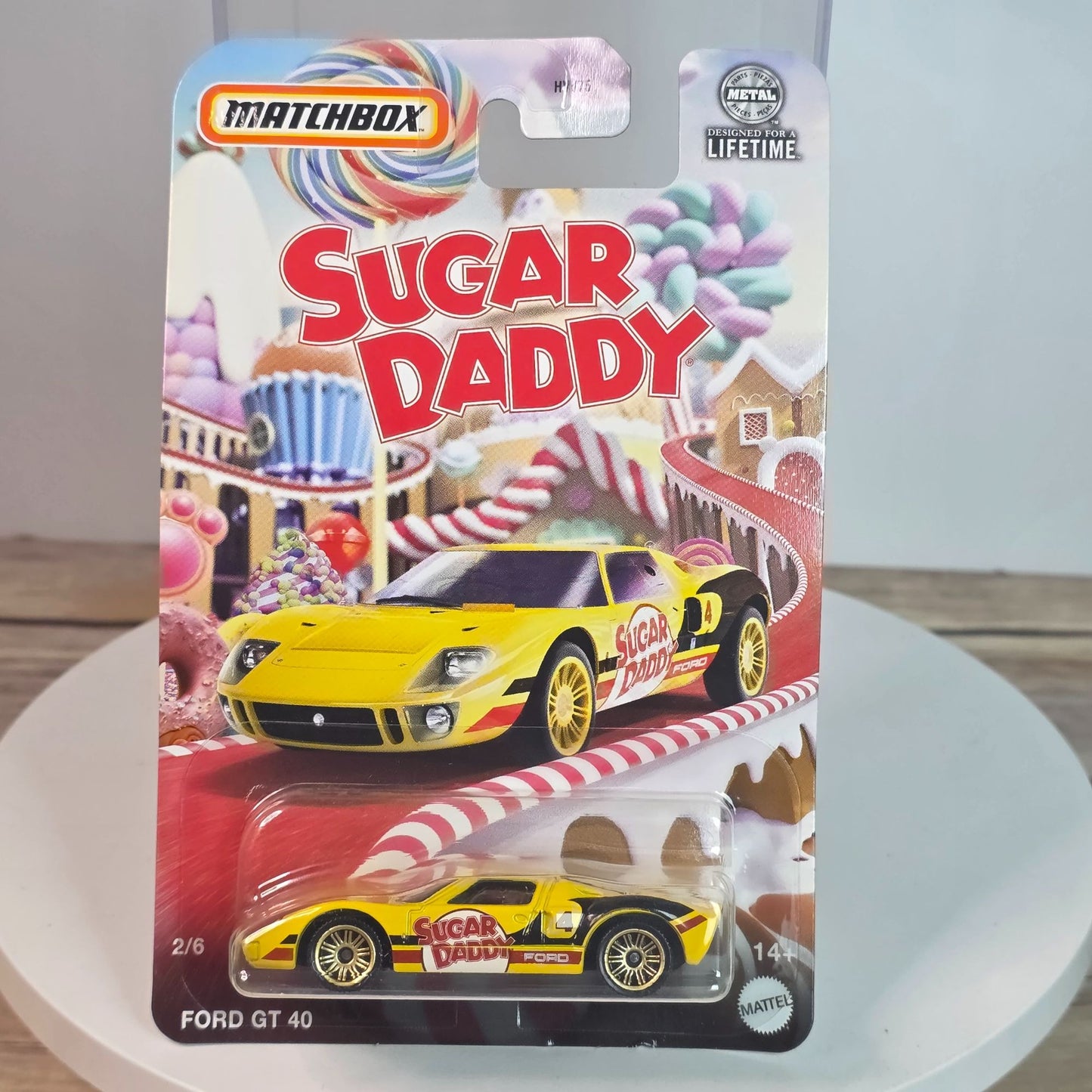 Matchbox Sugar Daddy Ford GT 40 Die-Cast Car Collectible
