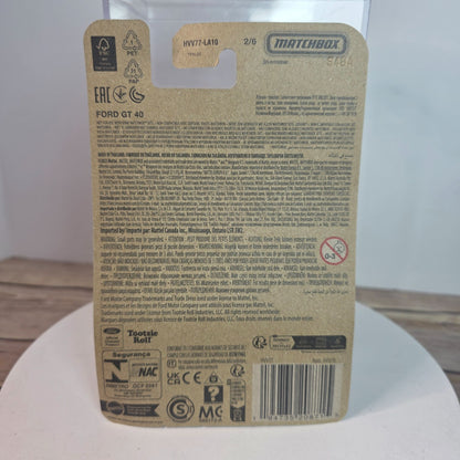 Matchbox Sugar Daddy Ford GT 40 Die-Cast Car Collectible