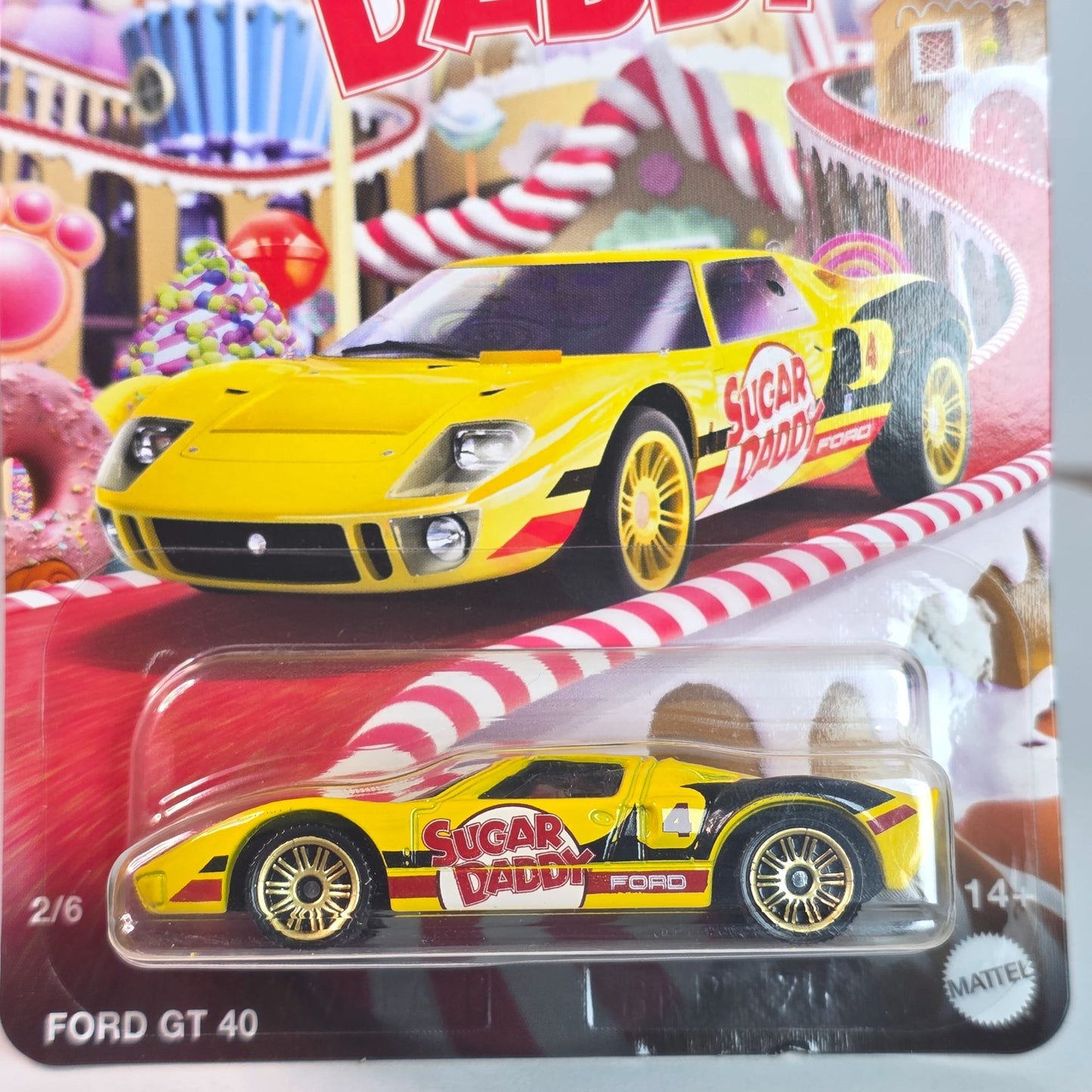 Matchbox Sugar Daddy Ford GT 40 Die-Cast Car Collectible
