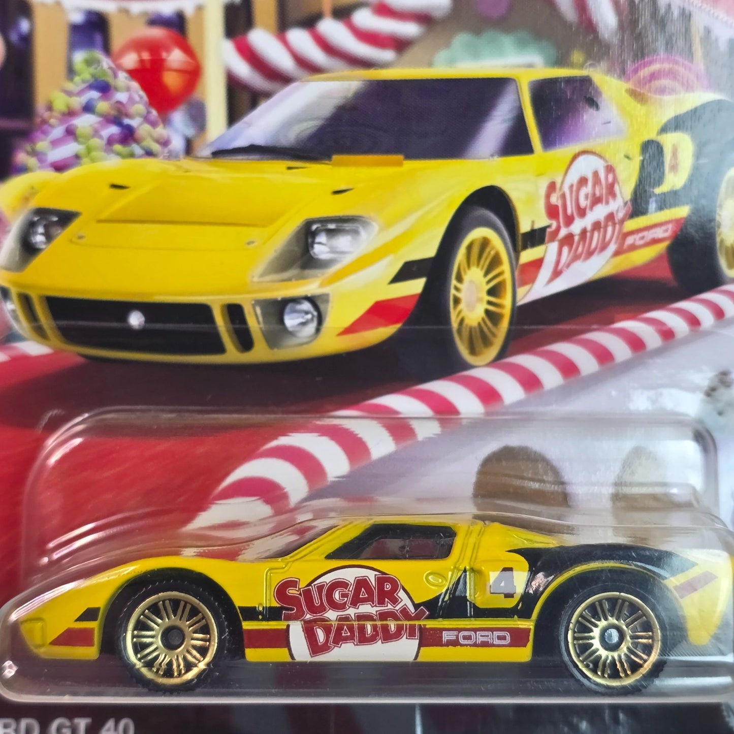 Matchbox Sugar Daddy Ford GT 40 Die-Cast Car Collectible