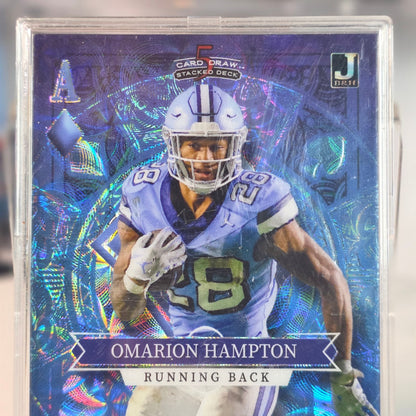 New 2023 Wild Card #SD-OH /2 Omarion Hampton Stacked Deck Color Match UNC RB