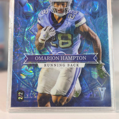 New 2023 Wild Card #SD-OH /2 Omarion Hampton Stacked Deck Color Match UNC RB