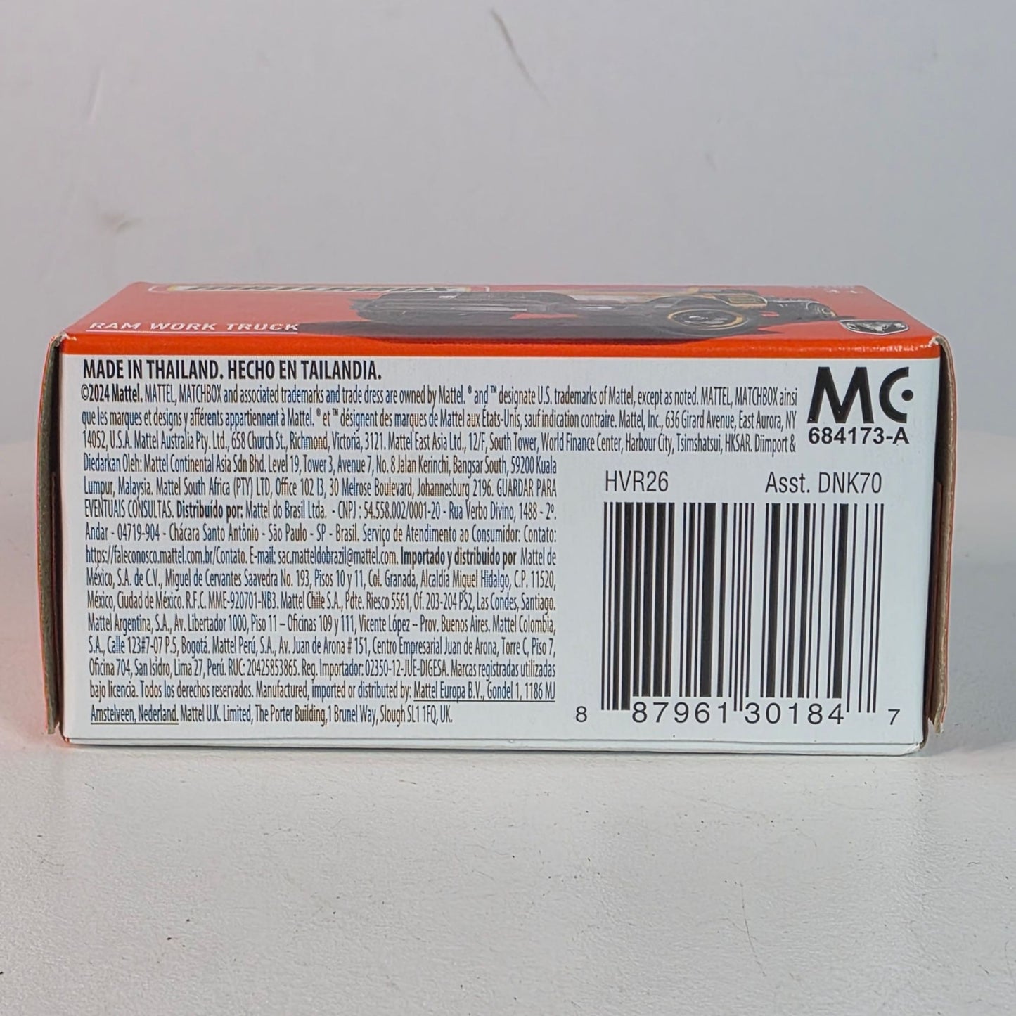 2024 Matchbox Ram Work Truck