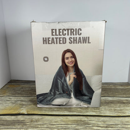 USB Heated Blanket With Charger & Manual Electric Heating Lap Blanket Wearable Heated Shawl Wraps Portable For Office Or Home Use