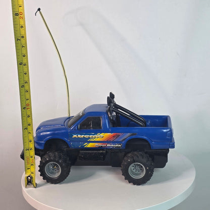 Vintage 1995 New Bright Blue Remote Control Monster Truck Off Road Toy 27 MHz Band - Tested No Remote