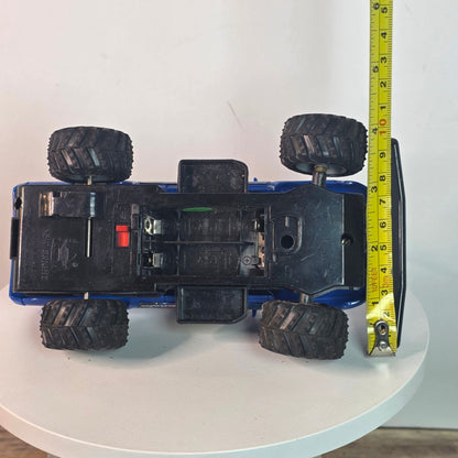 Vintage 1995 New Bright Blue Remote Control Monster Truck Off Road Toy 27 MHz Band - Tested No Remote