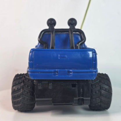 Vintage 1995 New Bright Blue Remote Control Monster Truck Off Road Toy 27 MHz Band - Tested No Remote