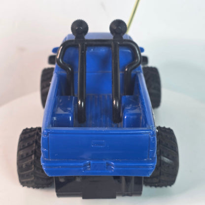 Vintage 1995 New Bright Blue Remote Control Monster Truck Off Road Toy 27 MHz Band - Tested No Remote